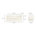 Koba - Sofa - Maya White - Moe's Home Collection - Stationary Sofas - Elite Enclave Home