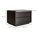 Ashcroft - Nightstand - Gray - Moe's Home Collection - Accent Nightstands - Elite Enclave Home
