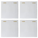 Snowdrift - Scultped White Wall Decor (Set of 4)
