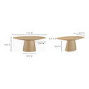 Otago - Oval Dining Table - Natural - Moe's Home Collection - Dining Tables - Elite Enclave Home