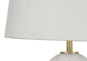 Ceramic Urn Table Lamp With Cream Empire Shade - Gold And White - HomeRoots - Table Lamps - Elite Enclave Home