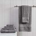 Organic - 6 Piece Towel Set - Charcoal - Madison Park - Towel Sets - Elite Enclave Home