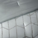 Raina - Metallic Printed Comforter Set - Gray / Silver