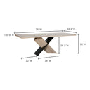 Instinct - Dining Table - White Wax - Moe's Home Collection - Dining Tables - Elite Enclave Home