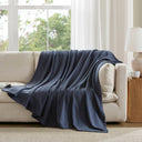 Liquid Cotton - Blanket - Navy