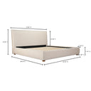 Luzon - Queen Bed - Wheat - Moe's Home Collection - Upholstered Beds - Elite Enclave Home