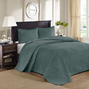 Quebec - 3 Piece King Reversible Bedspread Set - Balsam Green