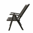 Distressed Outdoor Reclining Chair - Dark Gray