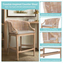 Playa - Handcrafted Rattan Counter Stool - Natural