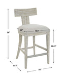 Idris - Counter Stool - Uttermost - Counter Height (24" - 27") - Elite Enclave Home