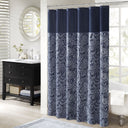 Aubrey - Shower Curtain - Navy - Madison Park - Shower Curtains - Elite Enclave Home