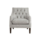 Qwen - Button Tufted Accent Chair - Gray - Madison Park - Accent Chairs - Elite Enclave Home