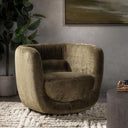 Nico - Upholstered Swivel Chair - Olive Green - Classic Home - Swivel Chairs - Elite Enclave Home