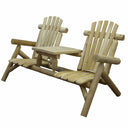 66" Solid Wood Adirondack Chair - Natural