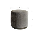 Zoe - Oval Accent Ottoman - Navy / Beige - Chapel Hill - Upholstered Ottomans - Elite Enclave Home