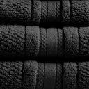 Adrien - Super Soft Cotton Quick Dry Bath Towel 6 Piece Set - Black