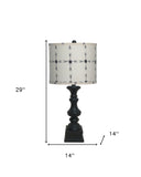 With White Drum Shade - Black