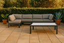 Nizuc - Outdoor Patio 5 Piece Modular Sectional With Gray Frame - Meridian Furniture - Stationary Sectionals- Elite Enclave Home