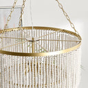 Amanda - Beaded Chandelier - White - Classic Home - Chandeliers - Elite Enclave Home
