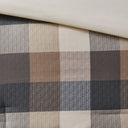 Ridge - Queen 7 Piece Herringbone Comforter Set - Neutral
