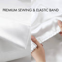 Satin - Wrinkle-Free Luxurious 6-Piece Sheet Set - White