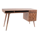 O2 - Desk - Caramel Brown - Moe's Home Collection - Writing Desks - Elite Enclave Home