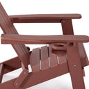 Heavy Duty Plastic Adirondack Chair - Brick Red