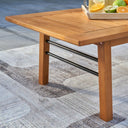 48" Solid Wood Outdoor Coffee Table - Natural