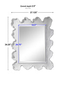Sea Coral - Coastal Mirror - Pearl Silver