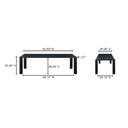 Post - Large Dining Table - Black Oak - Moe's Home Collection - Dining Tables - Elite Enclave Home
