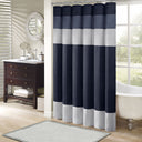 Amherst - Shower Curtain - Navy - Madison Park - Shower Curtains - Elite Enclave Home