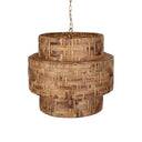 Water Hyacinth - 4 Light Woven Pendant - Light Brown - Uttermost - Pendant Lighting- Elite Enclave Home