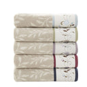 Serene - Jacquard 6 Piece Towel Set - Navy - Madison Park - Towel Sets - Elite Enclave Home