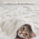 Vivienne - Faux Fur Throw - Ivory - Madison Park - Throws - Elite Enclave Home