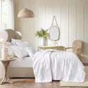 Celeste - King 4 Piece Reversible Coverlet Set - White