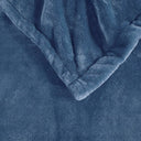 Heated Plush - Queen Blanket - Sapphire Blue