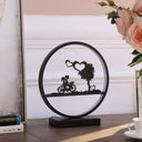 13" Bedside LED Table Lamp - Black