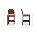 Emil - Counter Stool - Berry / Purple - Moe's Home Collection - Bar Height (28" - 30") - Elite Enclave Home
