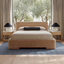 Claudia - Queen Bed - Natural - Moe's Home Collection - Upholstered Beds - Elite Enclave Home