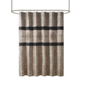 Donovan - Embroidered Shower Curtain - Black