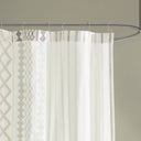 Imani - Printed Shower Curtain With - Ivory - INK+IVY - Shower Curtains - Elite Enclave Home