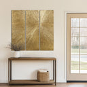 Sunburst - 100% Hand Painted Dimensional Wall Décor (Set of 3) - Gold - Madison Park Signature - Wall Decor - Elite Enclave Home