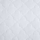 All Natural - Cotton Percale Quilted Mattress Pad - White