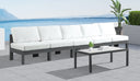 Nizuc - Outdoor Patio 5 Seat Modular Armless Sofa With Gray Frame - Meridian Furniture - Stationary Sectionals- Elite Enclave Home