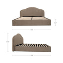 Maggie - Queen Storage Bed - Taupe - Moe's Home Collection - Storage Beds - Elite Enclave Home