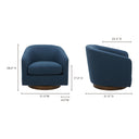 Oscy - Swivel Chair - Dark Atlantic - Moe's Home Collection - Swivel Chairs - Elite Enclave Home