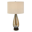 Baltic - Teardrop Glass Table Lamp - Dark Brown