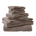 800GSM - 8 Piece Antimicrobial Towel Set - Mocha - Madison Park Signature - Towel Sets - Elite Enclave Home
