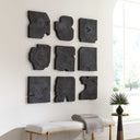 Bahati - Wood Wall Decor (Set of 9) - Black - Uttermost - Wall Decor - Elite Enclave Home