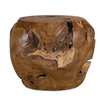 Sola - Outdoor Side Table - Brown / Woodtone